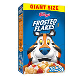 Kellogg's Frosted Flakes Cereal, 28.5 oz Giant Size, Fat-Free Breakfast Cereal for Health-Conscious Office and Dorm Snackers