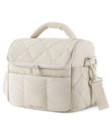 BAGSMART Puffer Lunch Cooler – Unique Housewarming Gift for Her, Reusable Tote Bag with Dry Wet Separation