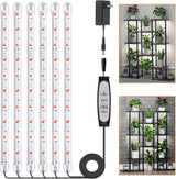 Roleadro 3-Bar Auto Timer Grow Strip – Worry-Free Vacation Plant Care with 18H Cycle and 12V Adapter