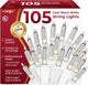 105 - White - Clear Warm White Lights