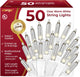 50 - White - Clear Warm White Lights
