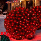 LumEver Indoor Christmas Net Lights 132 LED for Stair Banisters Mantels and Holiday Trees