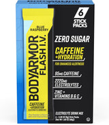 BODYARMOR Flash IV Electrolyte Packets – On-the-Go Hydration for Trail Runs and Picnic Days, Zero Sugar Coconut Water