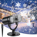 MuliVid Outdoor Snowflake Light – Christmas and Valentine's Day Gift for Couples Who Host Year-Round Celebrations