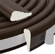 3pcs×196" - Brown