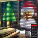 Waterproof Curtain Lights for Patio and Garden, IP68 RGB String Lights for Outdoor Party