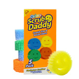 Scrub Daddy Colors Odor-Resistant Sponges – 12-Week Durability Reduces Bacterial Growth & Mold Risk