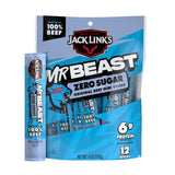 Jack Link's x MrBeast Zero Sugar Mini Beef Sticks – Cool Stocking Stuffer Gift for Tweens and Teens, 12 Pack