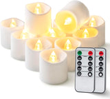 Homemory LED Votive Candles with Timer – Flameless Tea Lights for Senior Living and Family Homes
