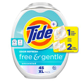 Tide PODS Hypoallergenic Laundry Pacs – Skin-Safe Wash for Eczema, Psoriasis, and Reactive Skin Families