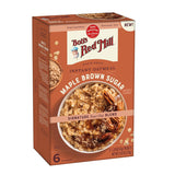 Bob's Red Mill Maple Brown Sugar Instant Oatmeal – 3-Minute Desk Breakfast for Busy Professionals, 6 Single-Serve Packets