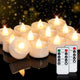 Warm White Glow, White Base - Pack of 24
