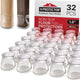 32 Clear Non-Slip Cups (1.3 - 2")