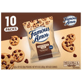 Famous Amos Chocolate Chip Cookies Bite-Size Snack Packs for School Lunchboxes and After-School Treats