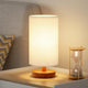 White Shade - Walnut Base - 9" Inline Control