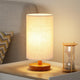 Beige Shade - Walnut Base - 9" Inline Control