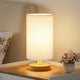 White Shade - Wood Base - 9" Inline Control