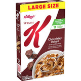 Kellogg's Special K Chocolatey Delight Cereal – Chocolate Treat for Kids, Ready-to-Eat Family Breakfast, 15.5oz