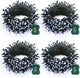 Green Wire 4 Pack - White