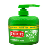 O'Keeffe's Working Hands Hand Cream – Unscented Non-Greasy Hand Cream Safe Around Food Prep Areas, 10oz Jar