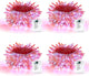 Clear Wire 4 Pack - Red & White