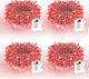 Clear Wire 4 Pack - Red
