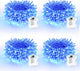 Clear Wire 4 Pack - Blue