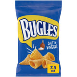 Bugles Salt and Vinegar Crispy Corn Snacks 7.5 oz – Conversation-Starting Party Snack for Gatherings and Get-Togethers