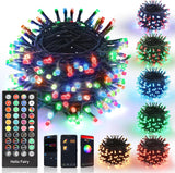 iBaycon 66ft Fire Safe Color Lights – Bedroom and Nursery Replacement for Candles with 32ft Range Remote and Timer