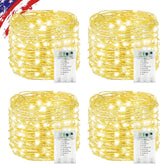 Brightown 20ft Battery Powered String Lights – Less-is-More Bedroom Aesthetic with 8 Subtle Lighting Modes