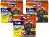 Hefty Ultra Strong 30 Gallon Trash Bags – Hygienic Home Waste Bags for Family Wellness Routines, Leak Resistant Drawstring, 50 Bags