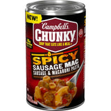 Campbell's Chunky Spicy Sausage Mac Soup, 18.8 oz Can – Ready-to-Eat Post-Workout Refuel with 18g Protein for Active Professionals
