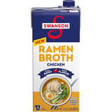 Swanson Ramen-Style Chicken Broth – Gluten-Free, Clean-Ingredient Soup Base for Healthy Meal Prep, 32 oz