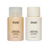 OUAI Fine Volumizing Shampoo and Conditioner Duo - Streamlined Two-Step for the Less-Is-More Shower
