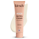 Kitsch Smoothing Air Dry Cream – Heat-Free Alternative to Flat Irons, Safe Styling for Thin Hair