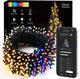 Warm White & Multicolor Green Wire - 100 LED