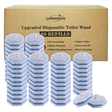 RefreshSupply Toilet Wand Refill Pads – Toddler-Safe Powder Room & Shared Family Bathroom Cleaning, 60 Disposable Pads