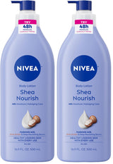 NIVEA Nourishing Body Moisturizer, Skin-Compatible Formula Tested for Daily Reactive Skin Use, 33.8 Fl Oz Value Size