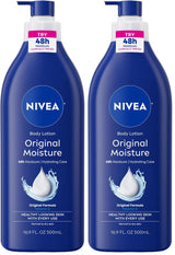 NIVEA Original Moisture Body Lotion with Vitamin E – Cozy Holiday Gift for Mom Who Loves Self-Care, 16.9 Fl Oz