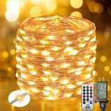 btfarm Nursery String Lights 33FT – Cool Touch Copper Wire Twinkle Lights with Dimmer Remote for Crib Canopy, Changing Table, and Toddler Calm Down Corner