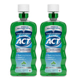 ACT Anticavity Useful Stocking-Stufer Dental Care Gift, Alcohol-Free Mint 18 fl. oz., 2 pk