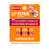 O'Keeffe's Lip Repair Cherry & Vitamin E – Holiday Care Bundle for Sensitive-Skin Loved Ones
