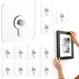 AOKWIT Clear Adhesive Hooks – Stress-Free Wall Decorating, No Tools Required for Hanging Framed Art