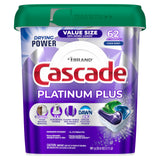 Cascade Platinum Plus Dishwasher Pods – Kid-Friendly Dishwasher Detergent for Baked-On Food Pots and Pans, 2X Scrub Power