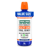 TheraBreath Healthy Gums Oral Rinse – Calming Clean Mint Ritual for Health-Conscious Adults, 1 L