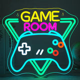 Gamerneon Playing Cards Neon Sign – Bedroom Wall Decor Accent for Teens and Adults, USB Plug-In LED Light Panel