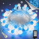 Blue and White - 100 LED Connectable