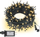Warm White Dark Green Wire - 99FT 300LED
