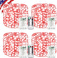 Red and White - 4PK 240LED With Remote