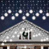 Lumiluxe Premium Snowflake Curtain – White Elephant and Secret Santa Pick, Universal Decor Gift for Any Home
